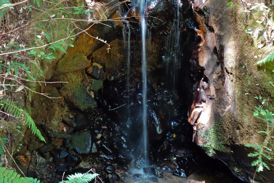Small waterfall on Portola Trail