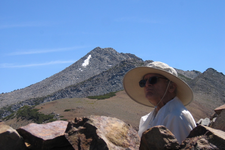 David has decided Pyramid Peak (in the background) is too far for today.