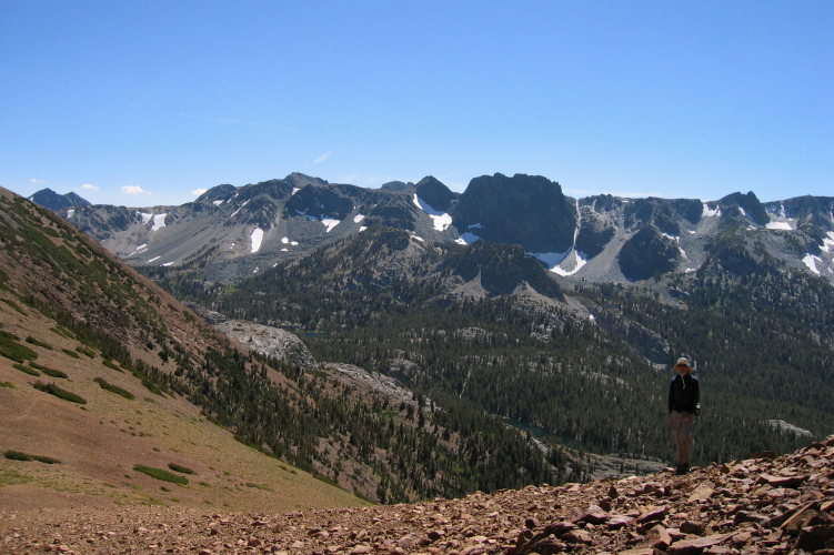 Bill on Sherwin Crest just south of Red Peak.