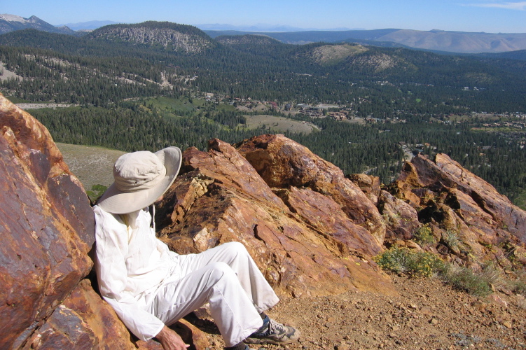 David rests at the nose of Sherwin Crest.