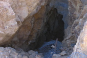 An old tungsten mine hole.
