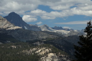 Banner Peak (l), Annie's Spire, and Mt. Davis