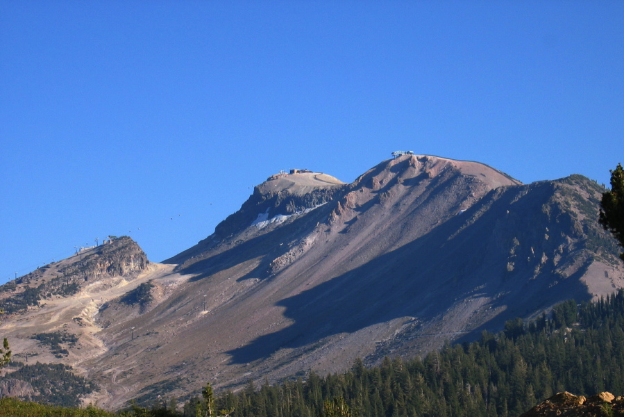 Mammoth Mountain (11053ft) from Minaret Vista (9265ft)