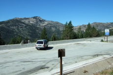 We have the roadside vista above Donner Lake to ourselves.