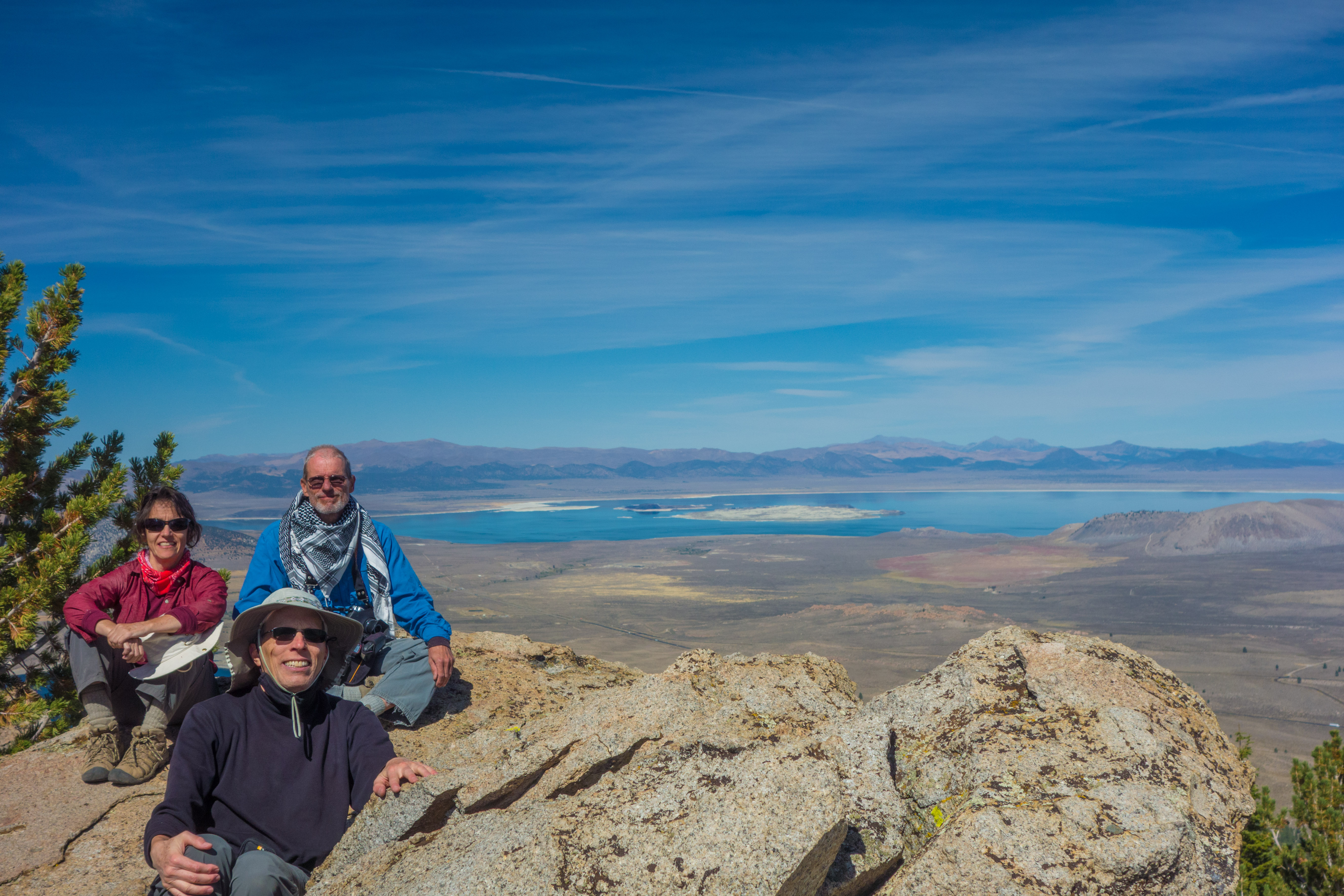 Mono Lake is in the background.