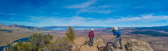 In the background: Grant Lake (l) and Mono Lake (center).  Mono Craters are behind Frank.