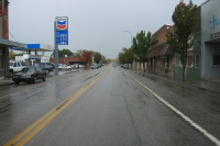 Downtown Milford, UT on a rainy Friday afternoon.