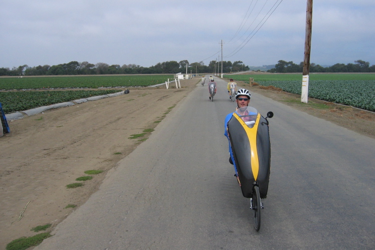 Randall Braun leads the group down McGowan Rd. (2)