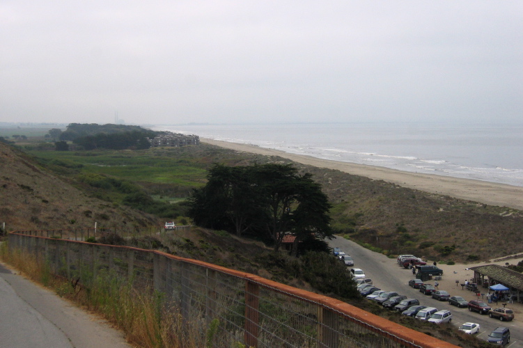 Descending to Sunset State Beach.