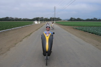 Randall Braun leads the group on McGowan Rd. (1)