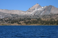 Shepherd Crest (12000ft) from Saddlebag Lake (10066ft)