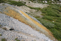 Tailings from the Hess Mine near Steelhead Lake (10270ft).