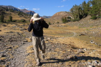 David descending from Lundy Pass (10310ft)