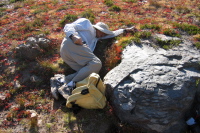 David napping at the end of the hike.