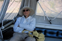 David relaxing on the water taxi (10066ft)