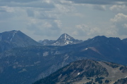 Red Slate Mountain (center)