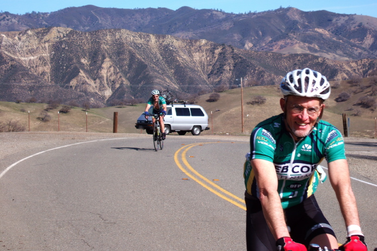 John Elgart at the Bear Valley-San Benito summit.