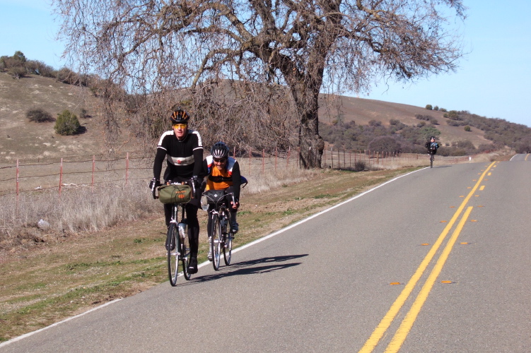 John Curd (front) and Joseph Maurer climb up through upper Rabbit Valley.