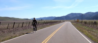 John Curd rides north on CA25 through Peachtree Valley (2).
