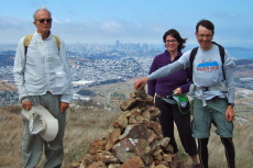 David, Cara, and Dan at the Southeast Ridge cairn