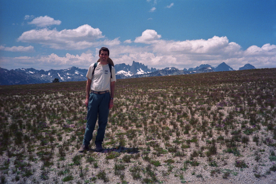 Bill on a flat (but not level) part of San Joaquin Ridge