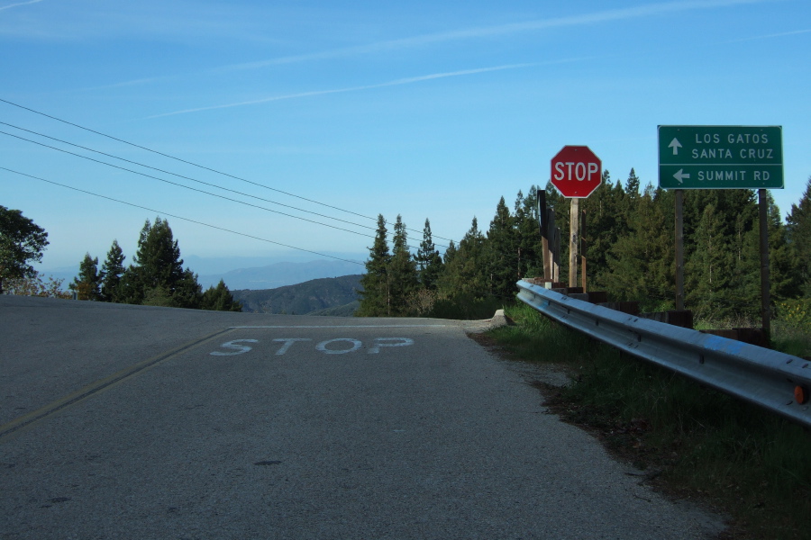 Mission Peak and Mt. Allison can be seen from Mountain Charlie and Summit Roads.