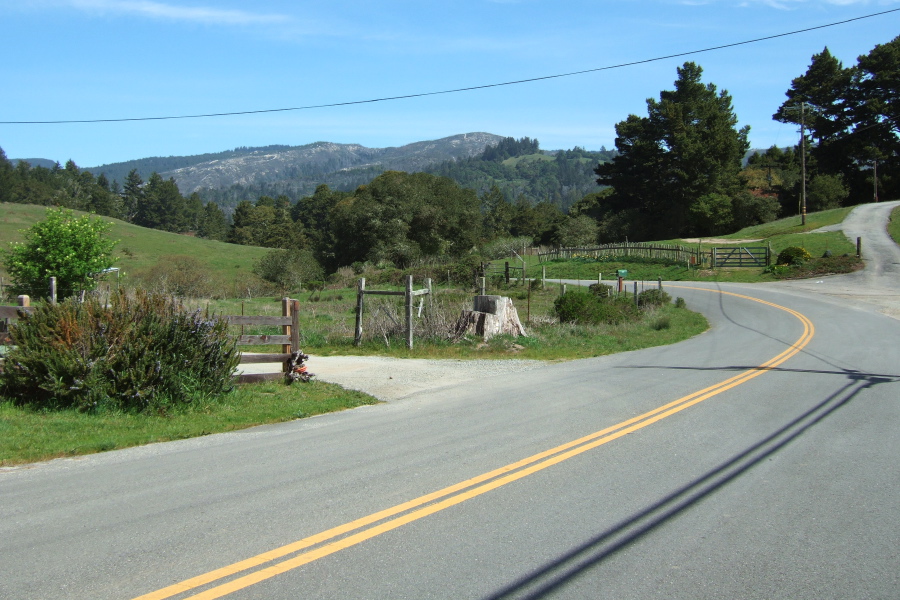 The effect of the Lockheed Fire can be seen on Ben Lomond Mountain.