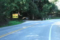 Passing the Entrance to Mystery Spot on Branciforte Road