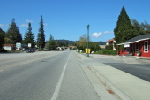 Scotts Valley Blvd. is quiet on a Sunday afternoon.