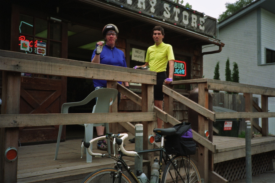 Chris and Bill stop for a snack at the Silverado Country Store.