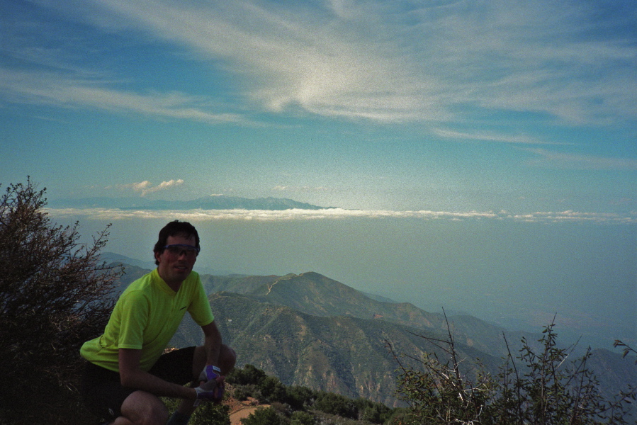 Mt. Baldy (10064) from Santiago Peak.