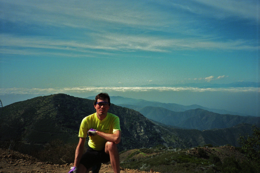 Nearby Modjeska Peak (5496ft) from Santiago Peak.