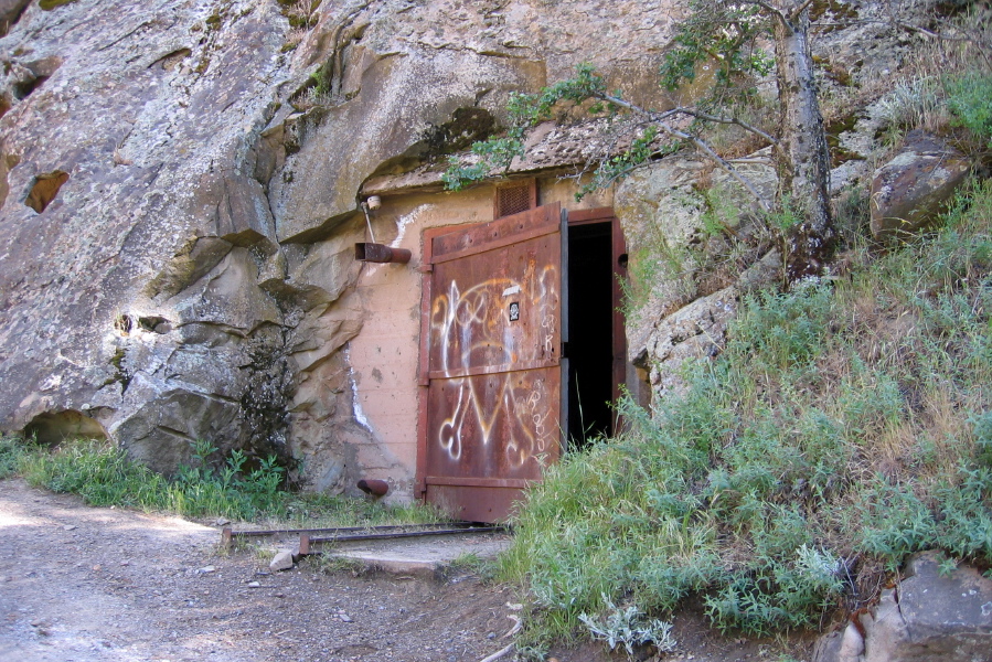 When-is-a-door-not-a-door door of an abandoned mine shaft. (2980ft)