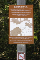 Sign at the Basin Trail Easement (2250ft)