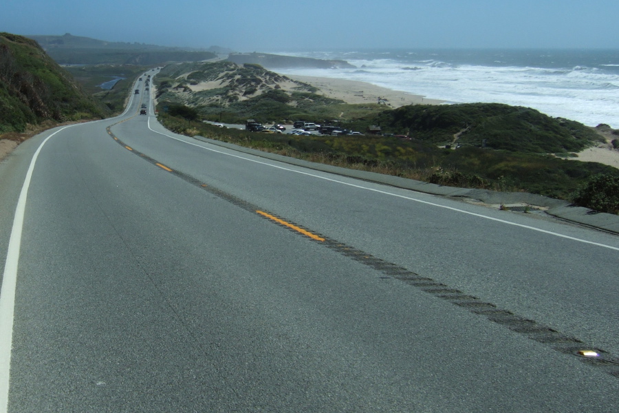 Leaving Pescadero Beach