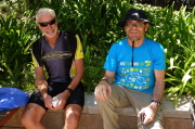 Fred Rose and Paul Wendt at lunch in La Honda