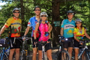 Eric, Steve, Cheryl, Fletcher, and Anna at the top of Tunitas Creek Road