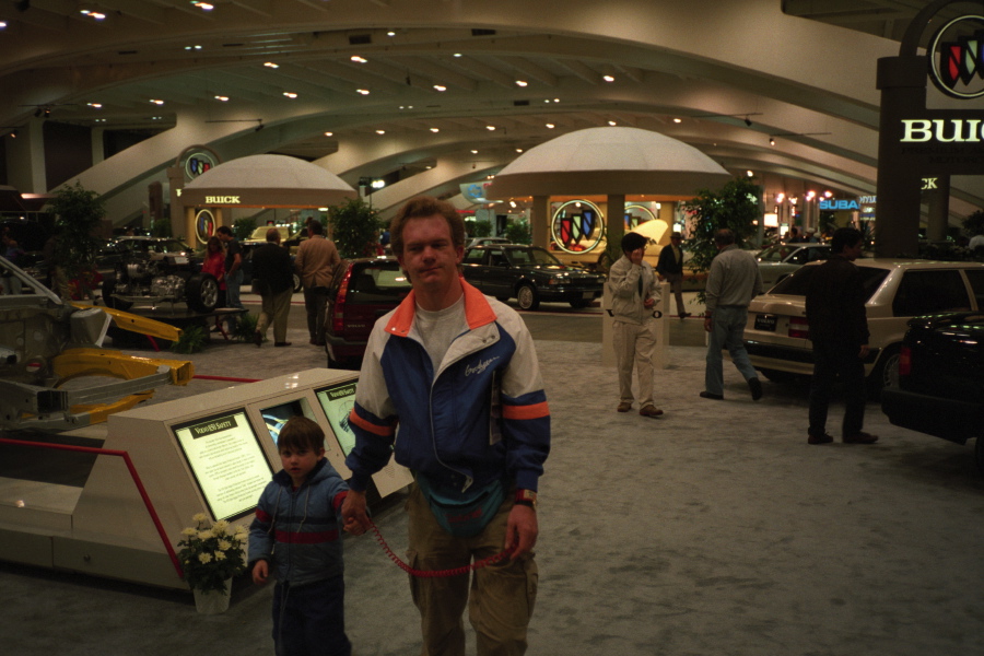 Matthew and Dan at the Moscone Center auto show