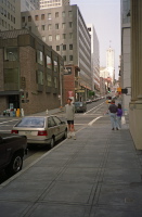 Downtown San Francisco - Sacramento and Montgomery Streets.