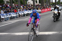 A Lampre rider is off the back.