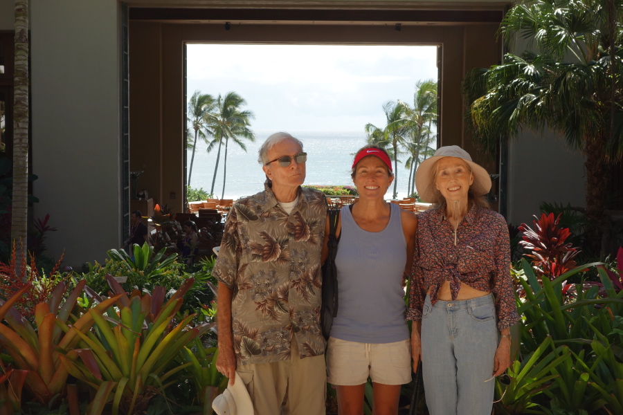 David, Laura, and Kay at the Grand Hyatt