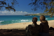 David and Kay at Keoniloa (Shipwreck) Beach