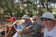 Candid group photo at Keoniloa Beach