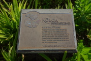 Koloa Heritage Trail plaque