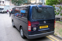 An armored Toyota Hiace