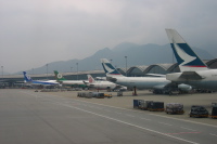 Arriving at Hong Kong International Airport (2)