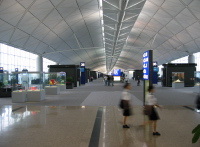 Hong Kong International Airport, inside the terminal