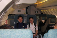 Flight crew during take-off