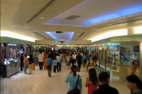 Typical Sunday afternoon crowd at the CityLink Mall