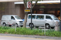 Typical vans in Singapore